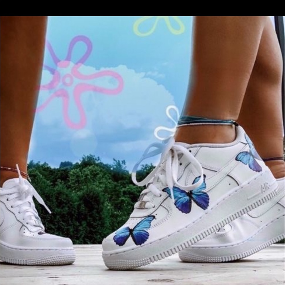Nike air force 1 low custom butterfly 🦋 - Picture 4 of 4